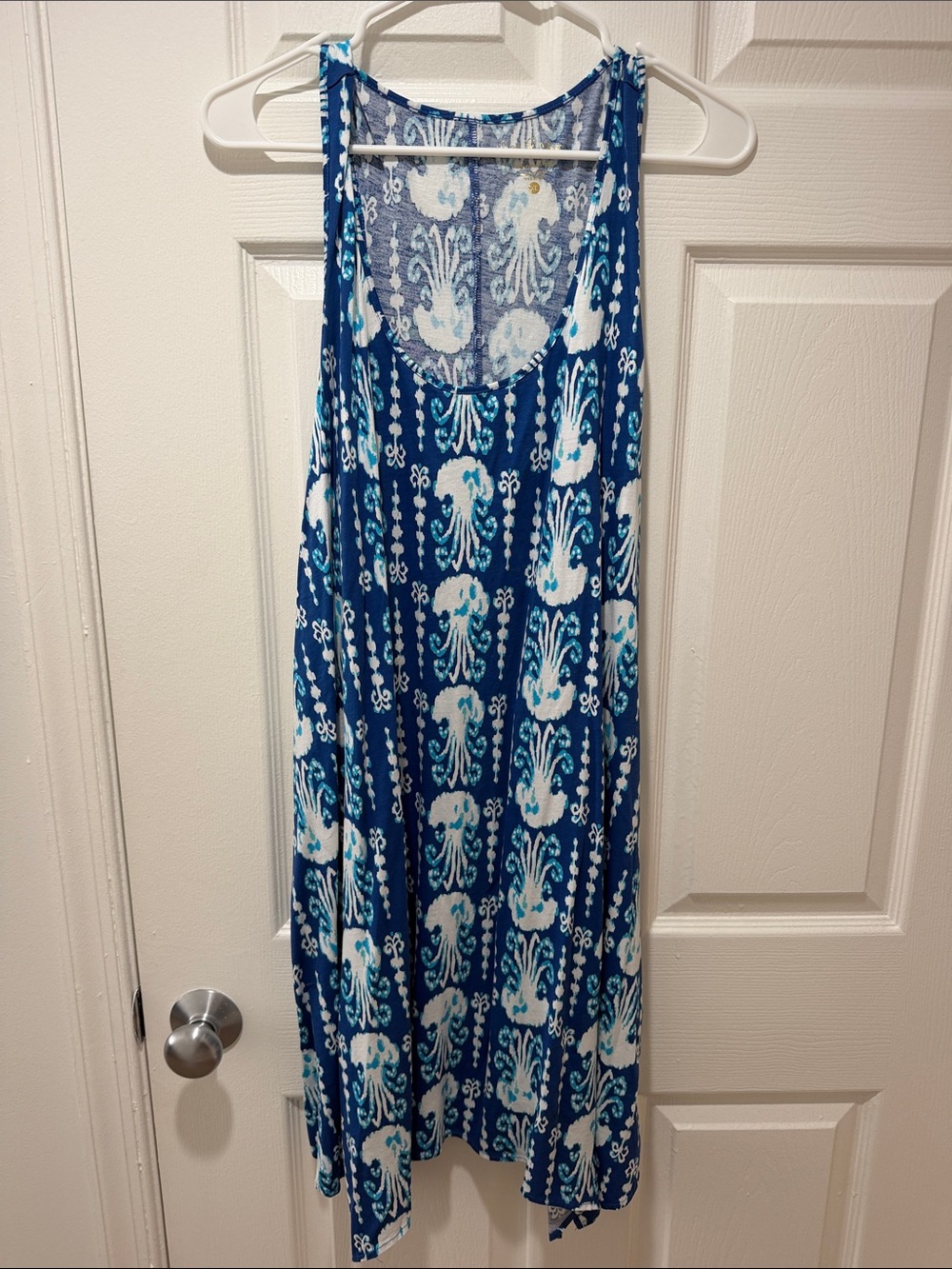 Lilly Pulitzer Vintage Sleeveless Blue Printed Women’s Dress XL